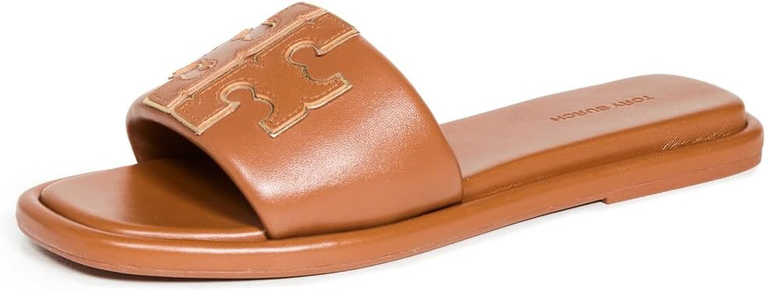 Tory Burch Luxe Leather Slide Sandals-Slay Eclectic