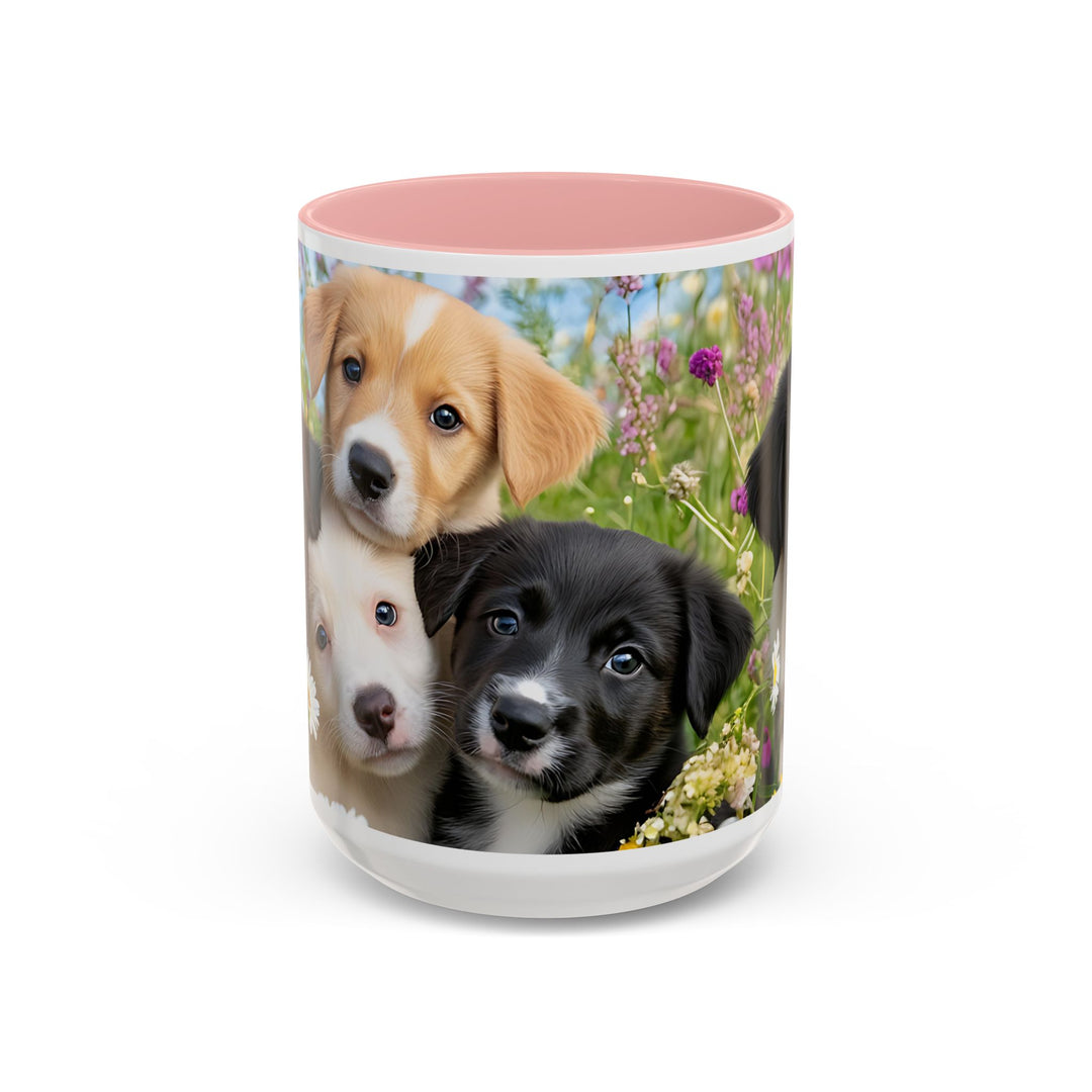 Cute Puppy Accent Coffee Mug - 11oz & 15oz, Perfect Gift for Dog Lovers