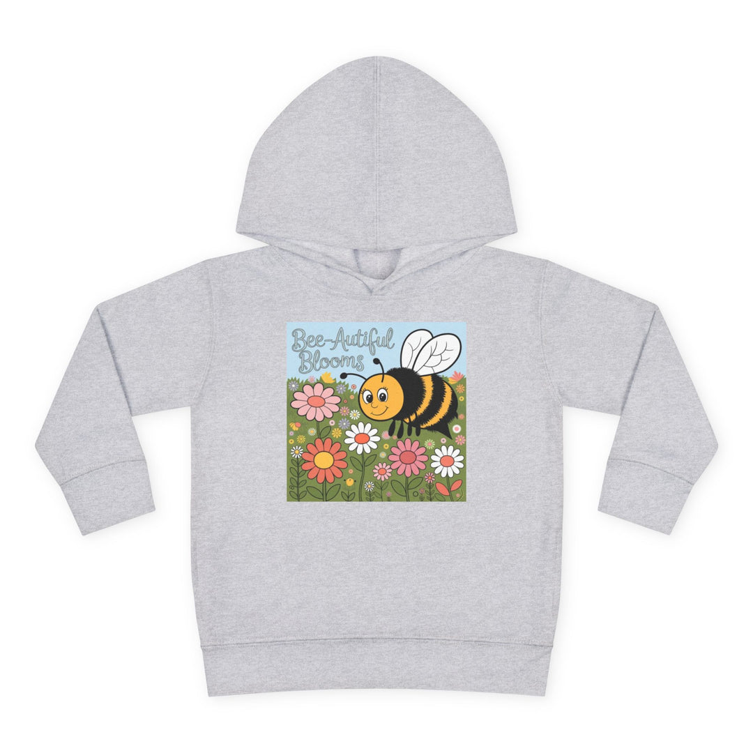 Toddler Fleece Hoodie - 'See Artful Blooms' Bee Design