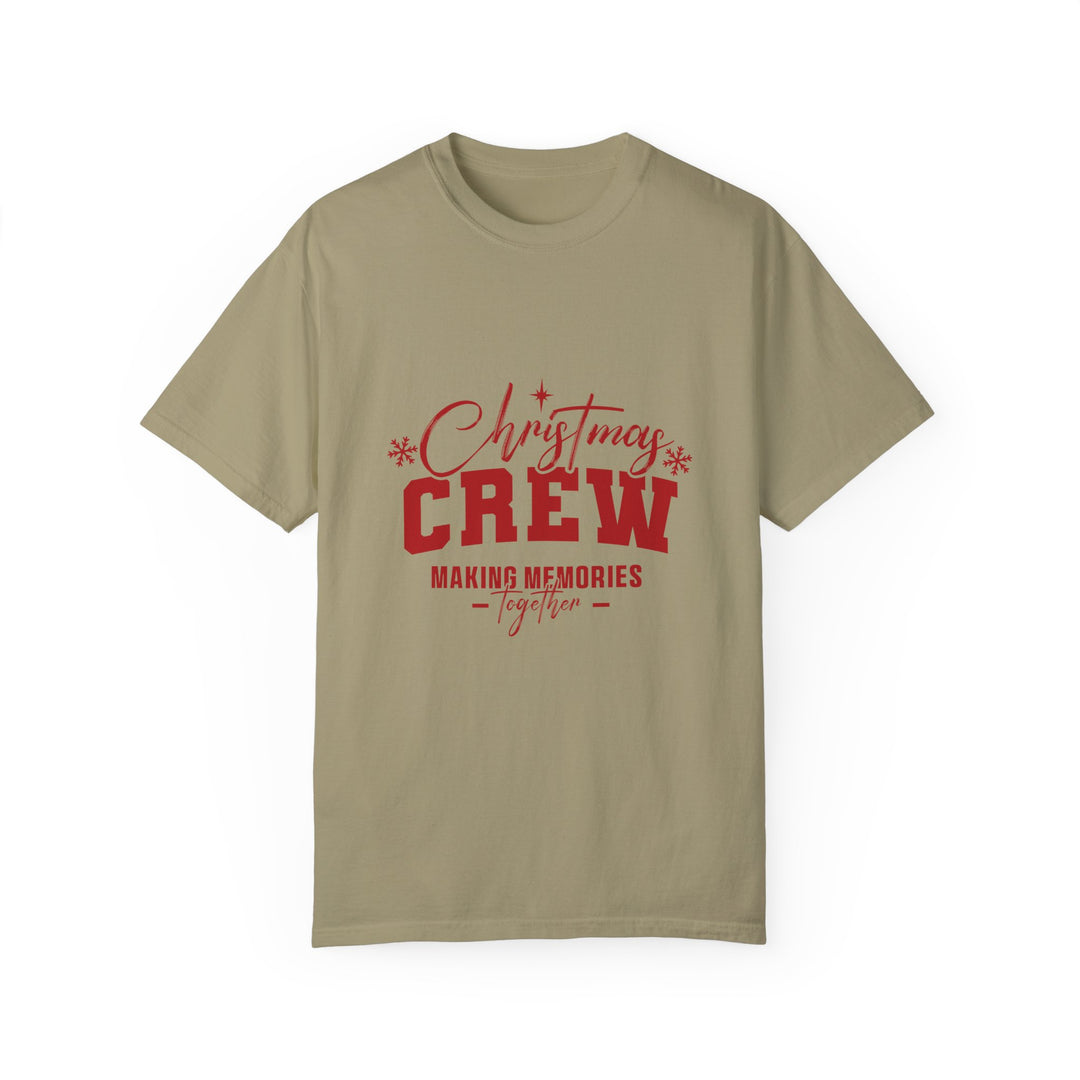 Christmas Crew T-Shirt - Making Memories Together - Unisex Garment-Dyed Tee