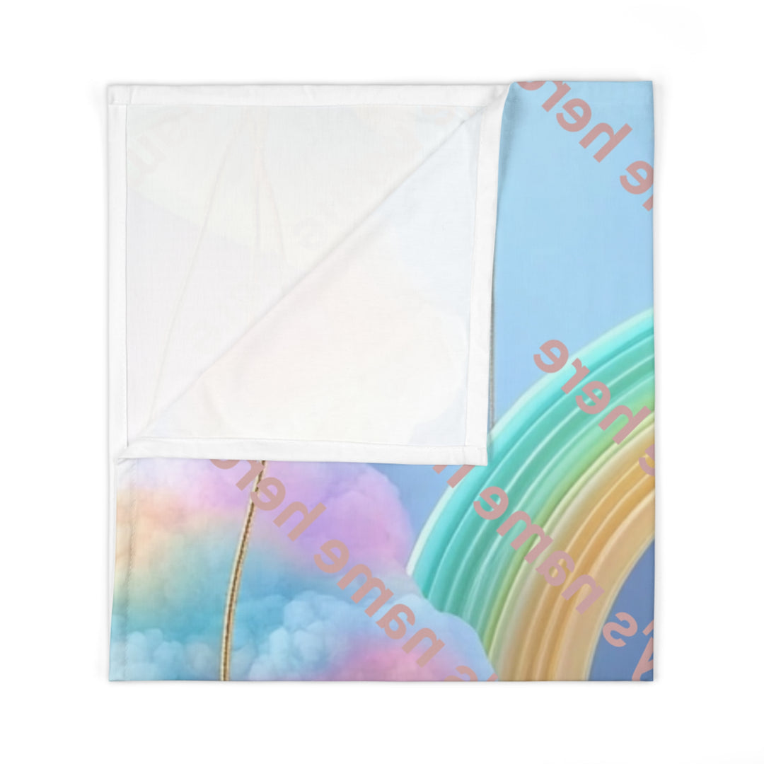 Whimsical Pastel Rainbow Swaddle Blanket - Ultra Soft Infant Wrap for Cozy Cuddles and Perfect Baby Shower Gift