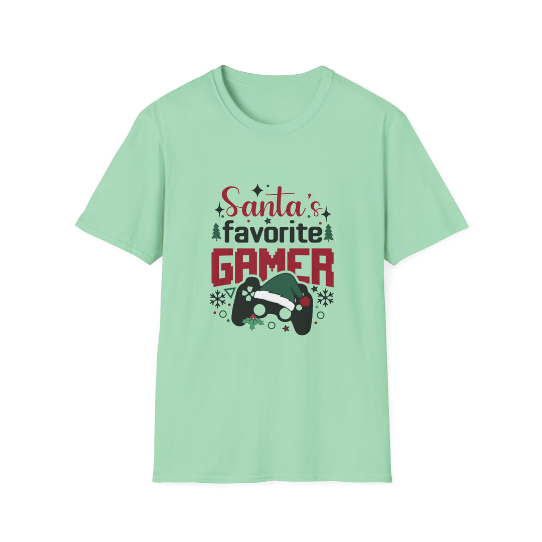 Gaming Cheer: Santa's Number One Player Unisex T-Shirt