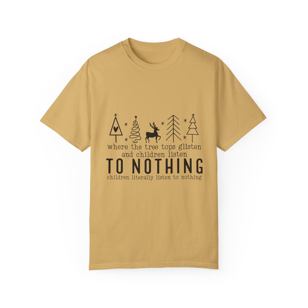 Merry Mischief Unisex Holiday T-Shirt - 'To Nothing' Festive Quip