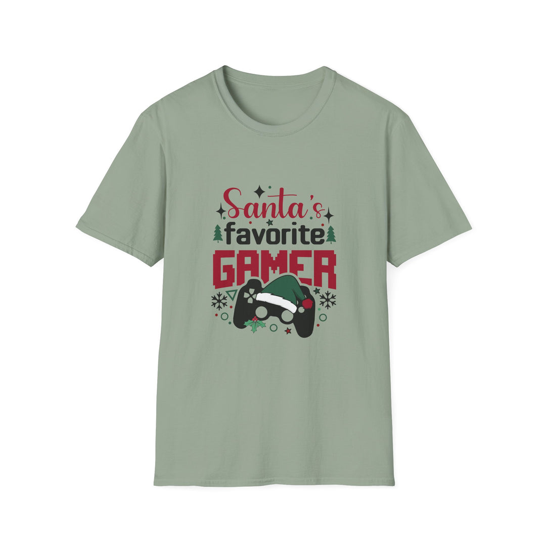 Gaming Cheer: Santa's Number One Player Unisex T-Shirt