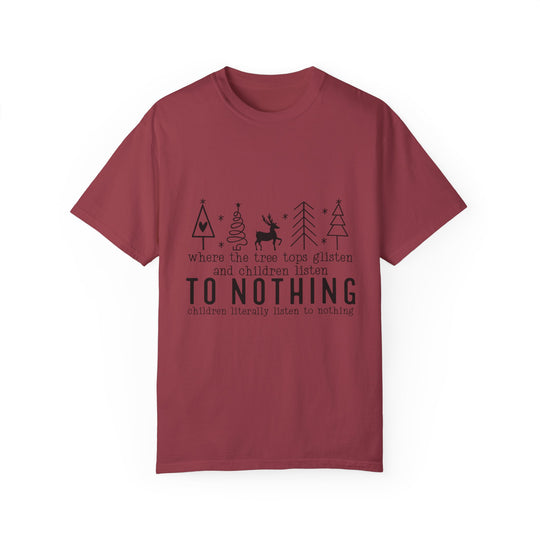 Merry Mischief Unisex Holiday T-Shirt - 'To Nothing' Festive Quip