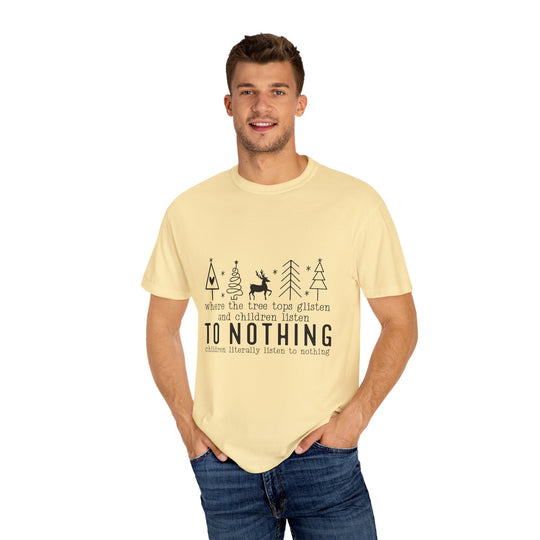 Merry Mischief Unisex Holiday T-Shirt - 'To Nothing' Festive Quip