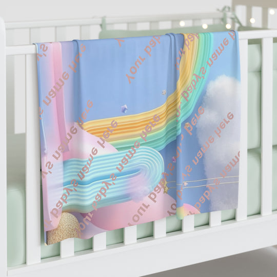 Pastel Rainbow Baby Swaddle Blanket - Soft & Cozy Infant Wrap, Perfect Gift for Baby Showers & Newborns