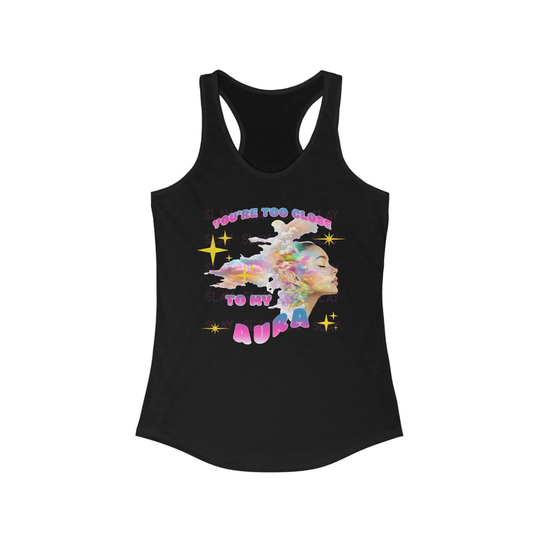 Vibrant Aura Vibes Women's Racerback Tank - Perfect Summer Essential