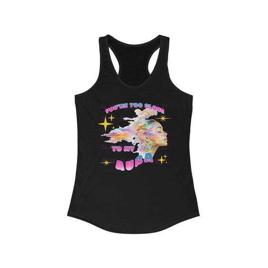 Vibrant Aura Vibes Women's Racerback Tank - Perfect Summer Essential