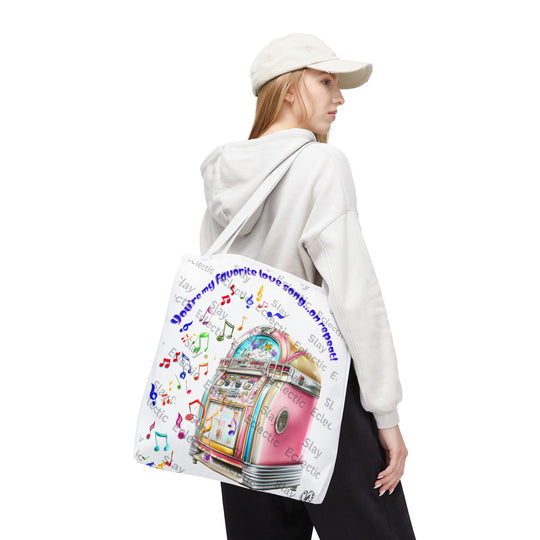 Retro Valentine Jukebox Tote Bag for Music Lovers & Gifts