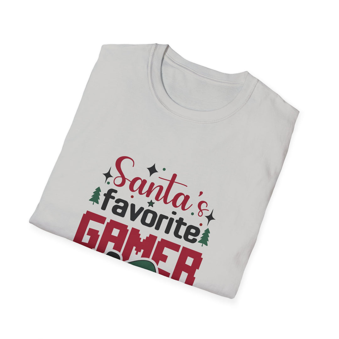 Gaming Cheer: Santa's Number One Player Unisex T-Shirt