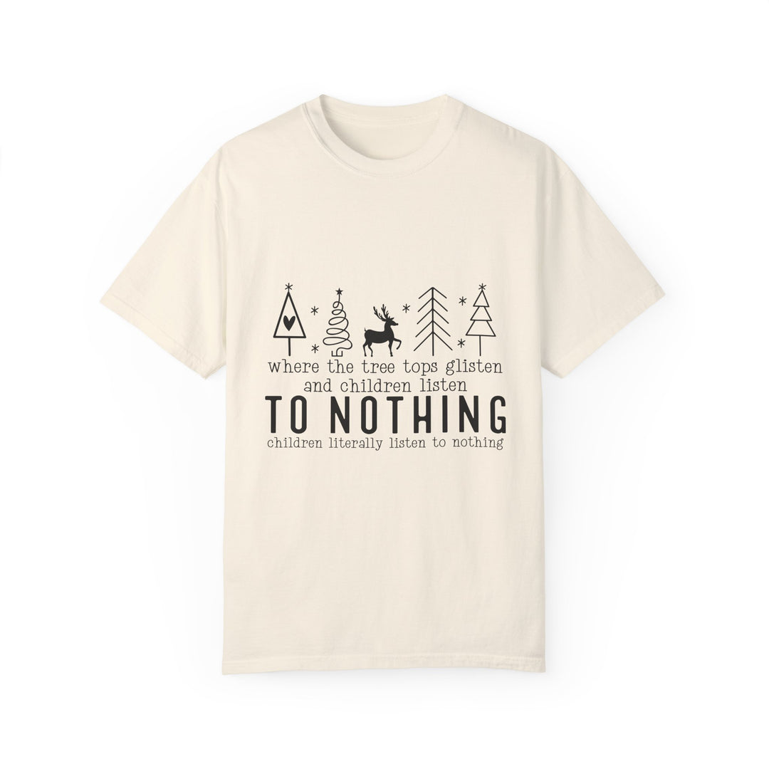 Merry Mischief Unisex Holiday T-Shirt - 'To Nothing' Festive Quip