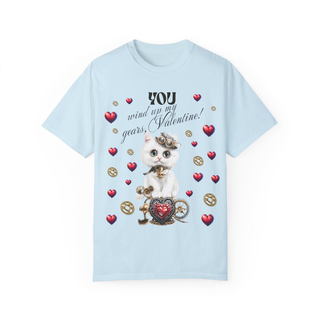 Purr-fect Valentine's Day Tee - 'You Wind Up My Gears, Love!'