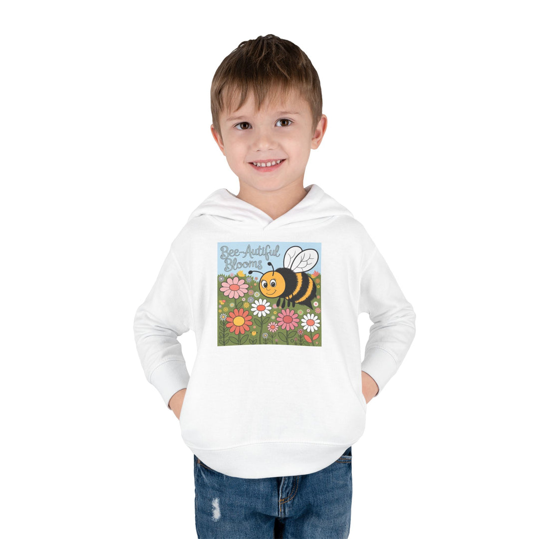 Buzzing Comfort: Toddler Fleece Hoodie with Adorable Bee Design