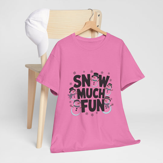 Fun Snowman Unisex Heavy Cotton Tee – Perfect for Winter Celebrations!