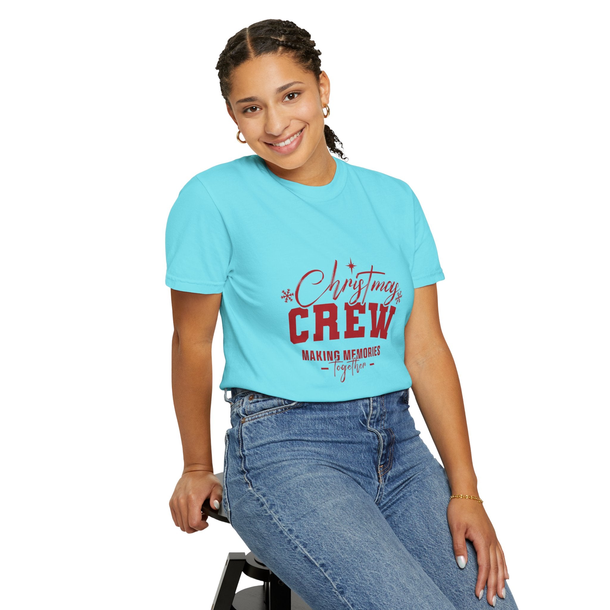 Christmas Crew T-Shirt - Making Memories Together - Unisex Garment-Dyed Tee-Slay Eclectic