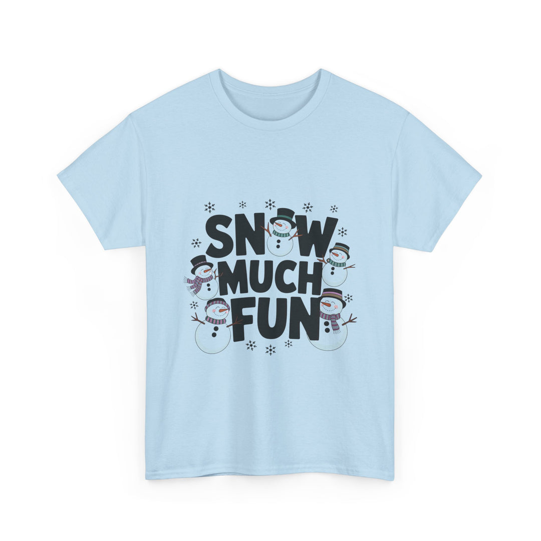 Fun Snowman Unisex Heavy Cotton Tee – Perfect for Winter Celebrations!