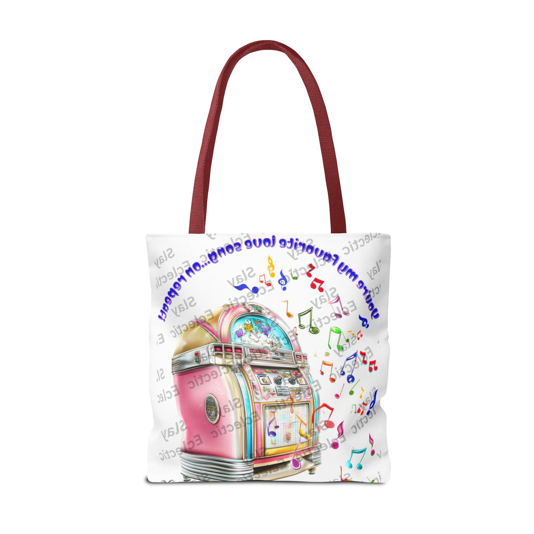 Retro Valentine Jukebox Tote Bag for Music Lovers & Gifts