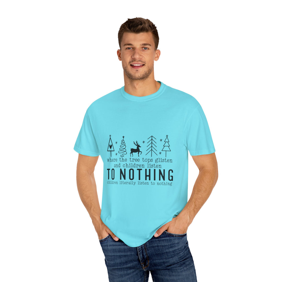 Merry Mischief Unisex Holiday T-Shirt - 'To Nothing' Festive Quip