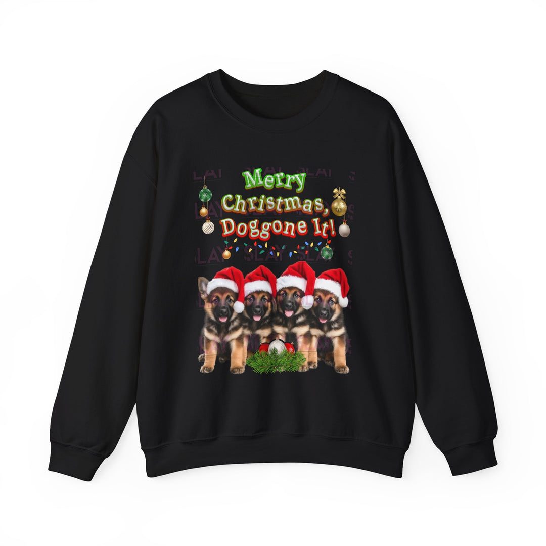 Merry Christmas, Doggone It! Unisex Heavy Blend™ Crewneck Sweatshirt-Slay Eclectic