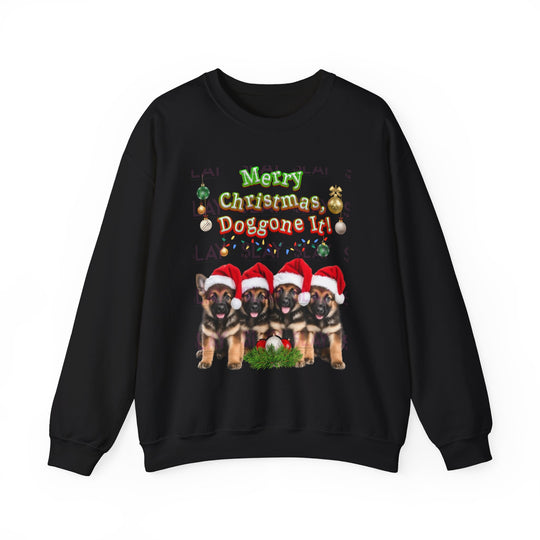 Merry Christmas, Doggone It! Unisex Heavy Blend™ Crewneck Sweatshirt-Slay Eclectic