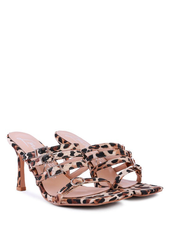 Snake Lover Strappy Platform Heeled Sandals