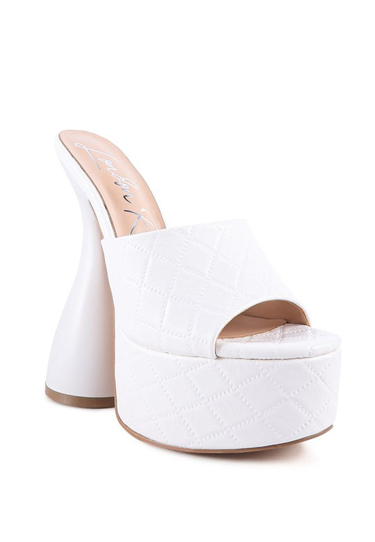 Glamorous Quilted Platform Sandals