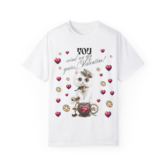 Purr-fect Valentine's Day Tee - 'You Wind Up My Gears, Love!'