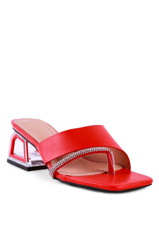 GOFLY NEVER MINIMAL LOW HEEL SANDALS