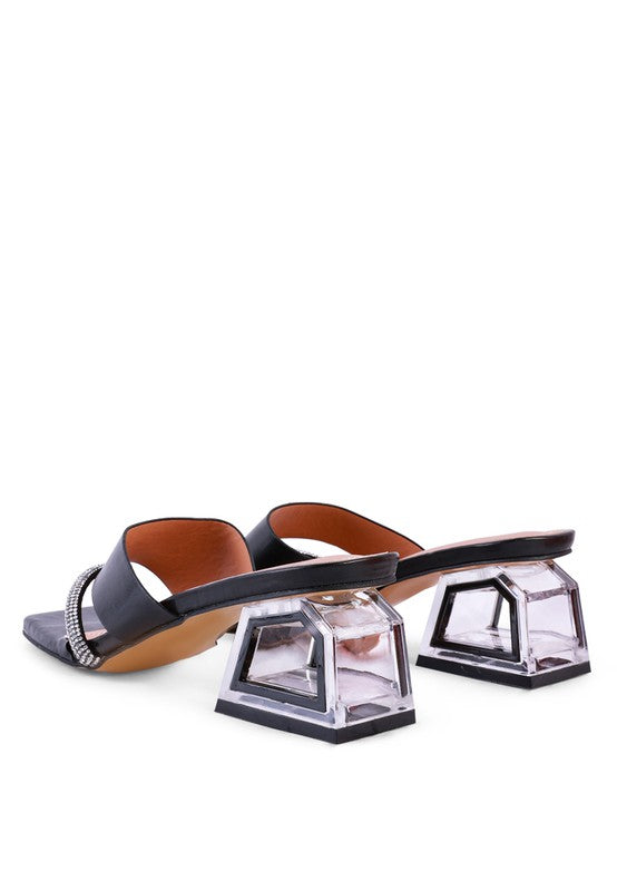 GOFLY NEVER MINIMAL LOW HEEL SANDALS