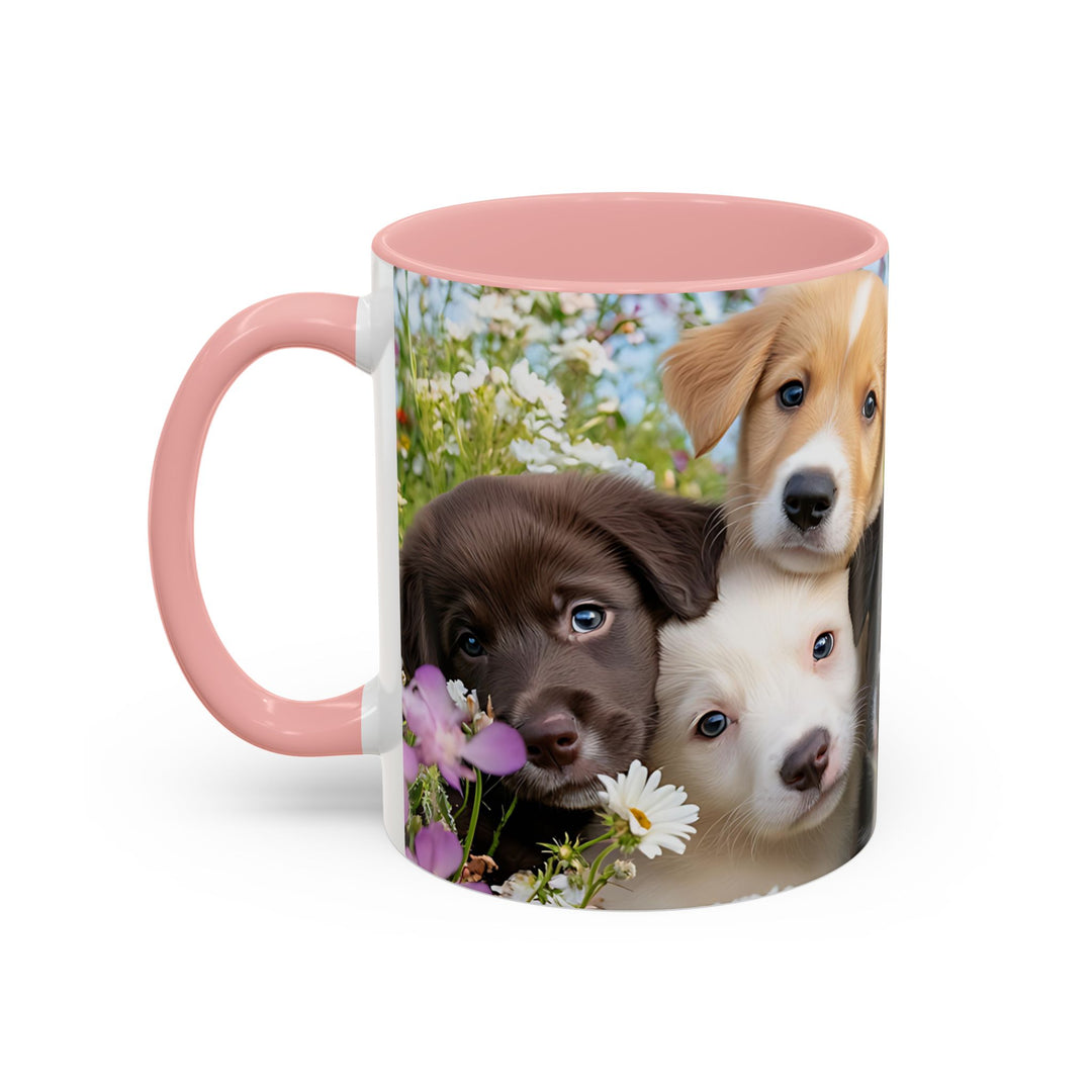 Cute Puppy Accent Coffee Mug - 11oz & 15oz, Perfect Gift for Dog Lovers