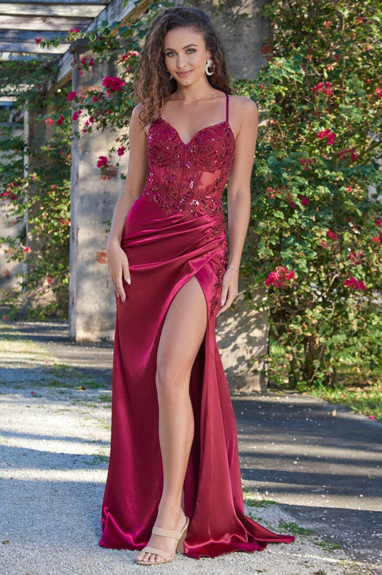 Size 8, Ivy Gown - Burgundy - FINAL SALE