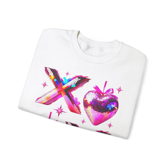 Sparkly Valentine Heart Crewneck Sweatshirt