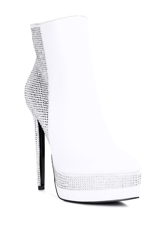 ENCANTO Diamante Set High Heeled Ankle Boot