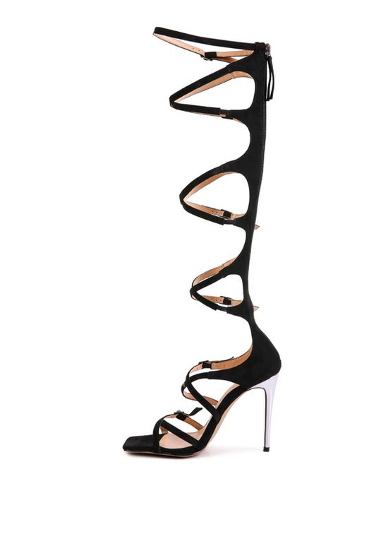 Adjustable Buckle Stiletto Sandals-Slay Eclectic