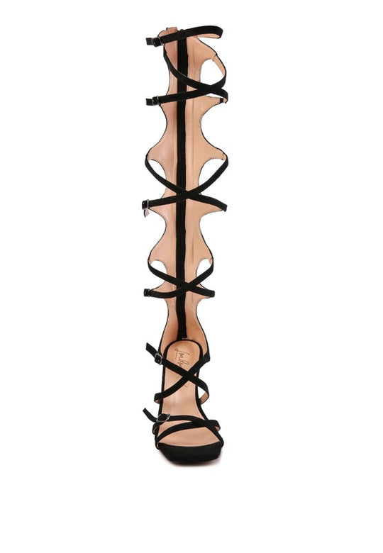 Adjustable Buckle Stiletto Sandals-Slay Eclectic