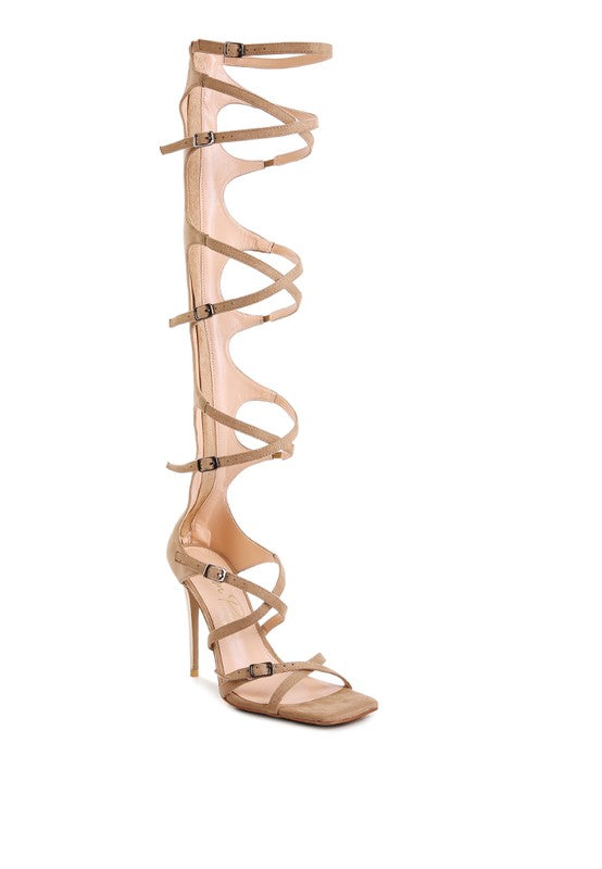 Adjustable Buckle Stiletto Sandals-Slay Eclectic