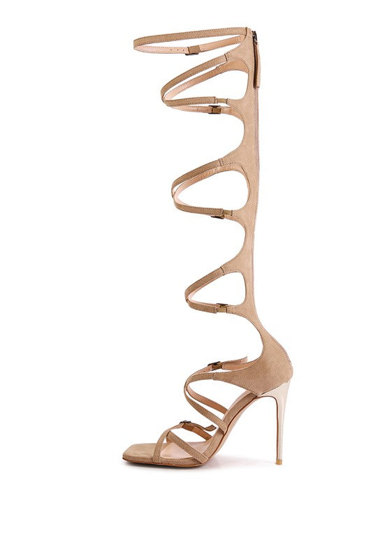 Adjustable Buckle Stiletto Sandals-Slay Eclectic