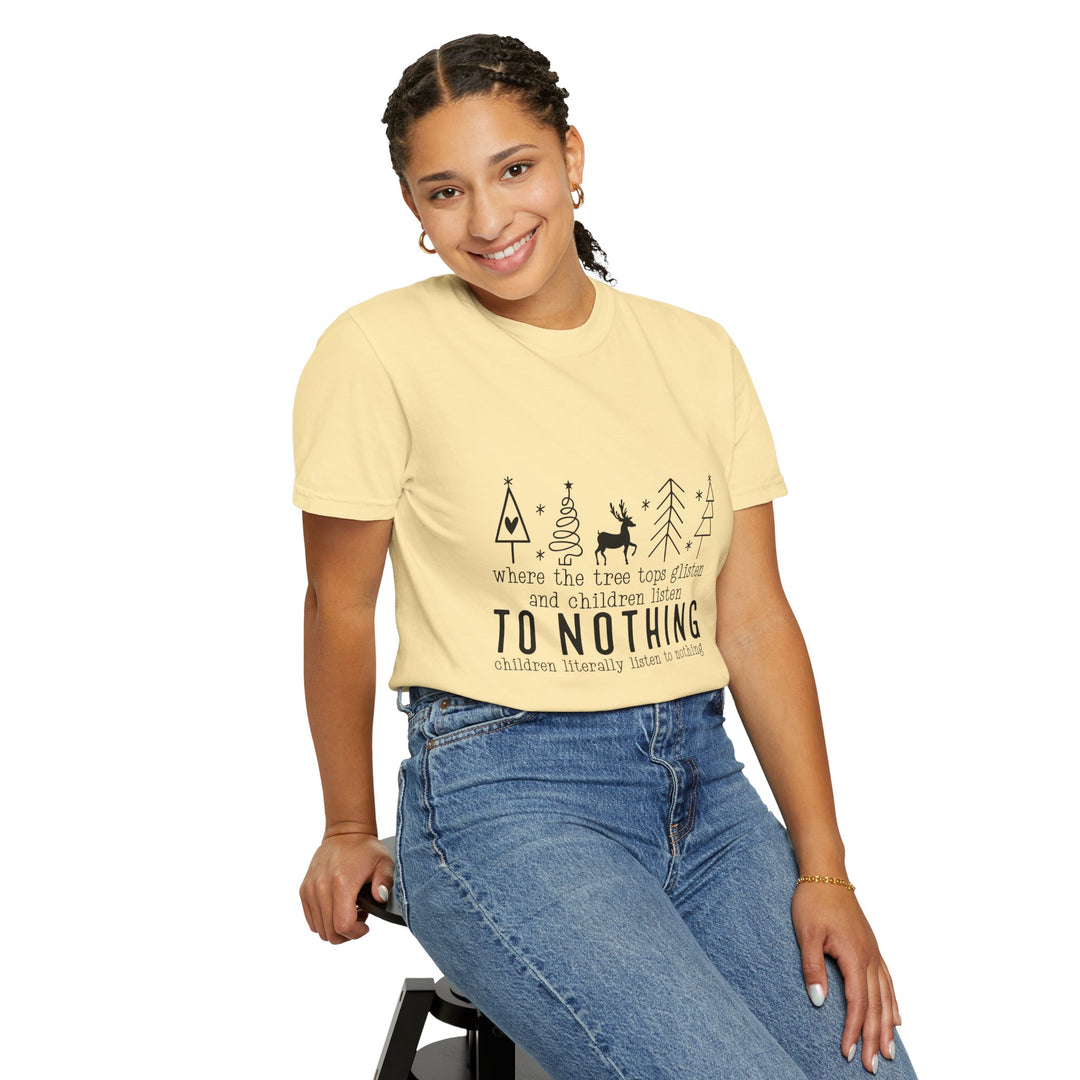 Merry Mischief Unisex Holiday T-Shirt - 'To Nothing' Festive Quip