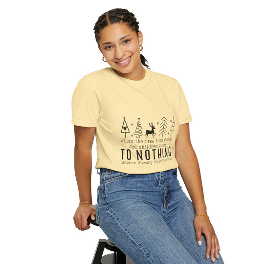 Merry Mischief Unisex Holiday T-Shirt - 'To Nothing' Festive Quip