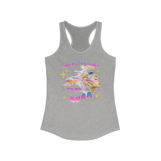 Vibrant Aura Vibes Women's Racerback Tank - Perfect Summer Essential