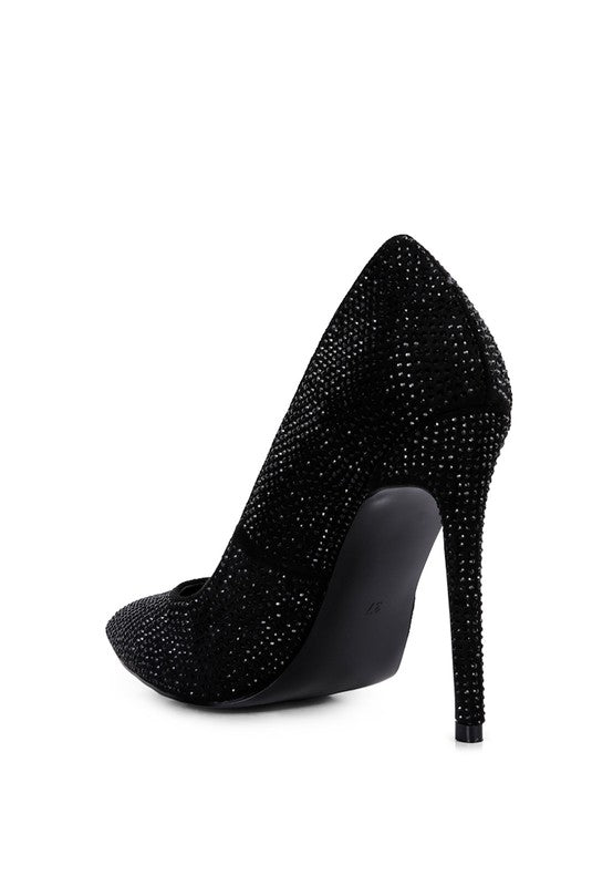 Dazzling Desires Diamante Stiletto Pumps