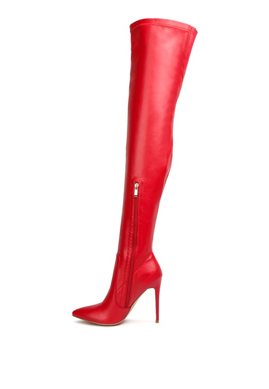 Gush Over Knee High Heel Boots