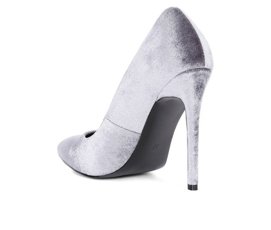 Velvet Verve High Heel Pumps