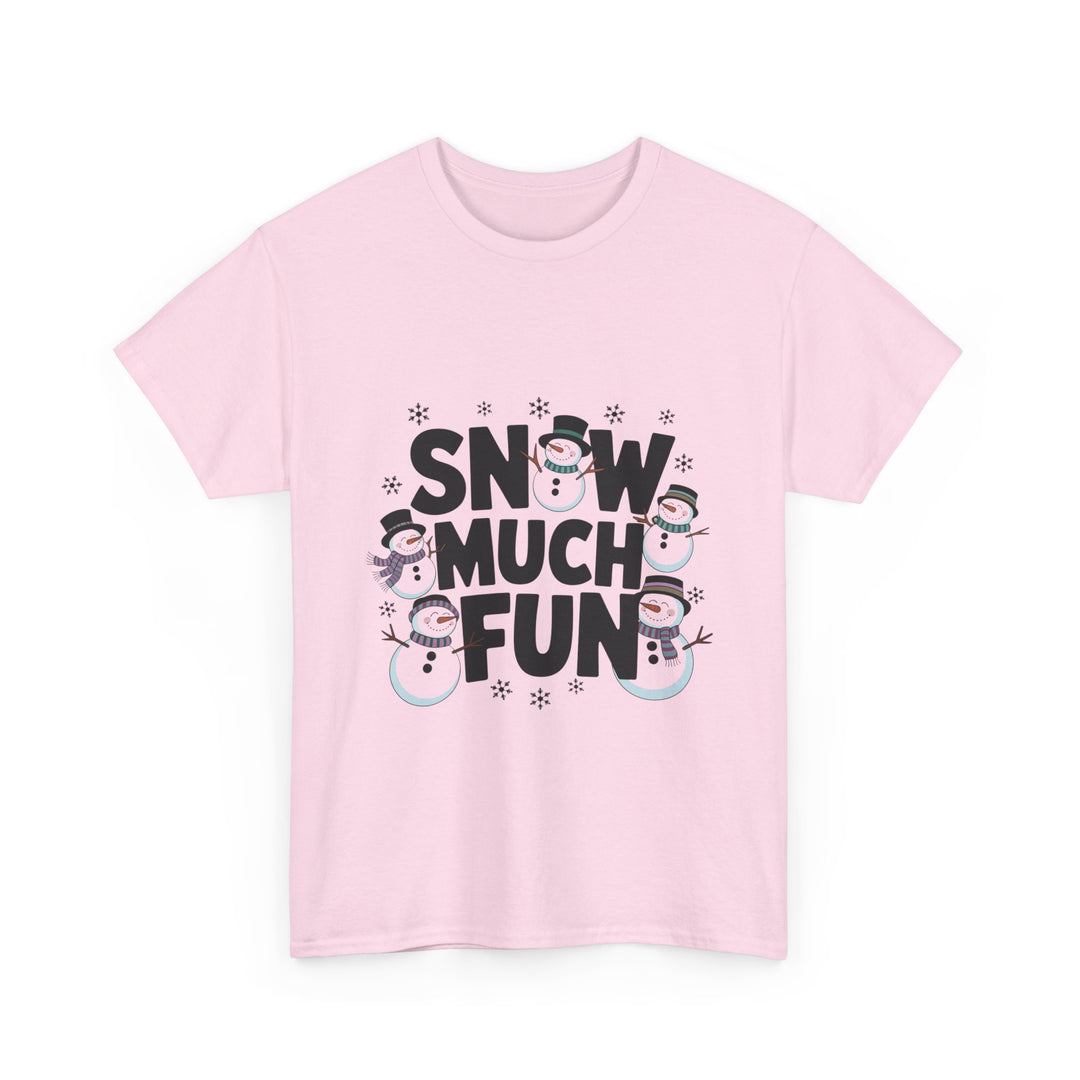 Fun Snowman Unisex Heavy Cotton Tee – Perfect for Winter Celebrations!