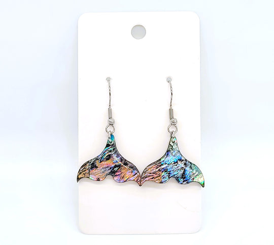 Abalone Mermaid Tail Earrings