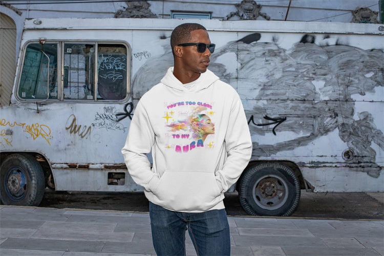 You're Too Close to My Aura Crewneck Sweatshirt - Unisex Blend-Slay Eclectic