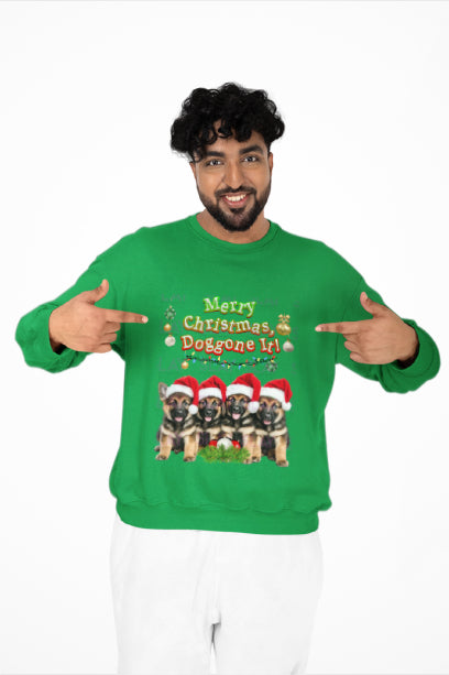 Merry Christmas, Doggone It! Unisex Heavy Blend™ Crewneck Sweatshirt-Slay Eclectic