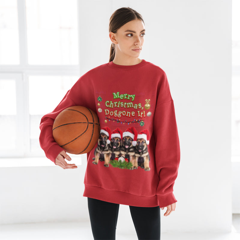 Merry Christmas, Doggone It! Unisex Heavy Blend™ Crewneck Sweatshirt-Slay Eclectic