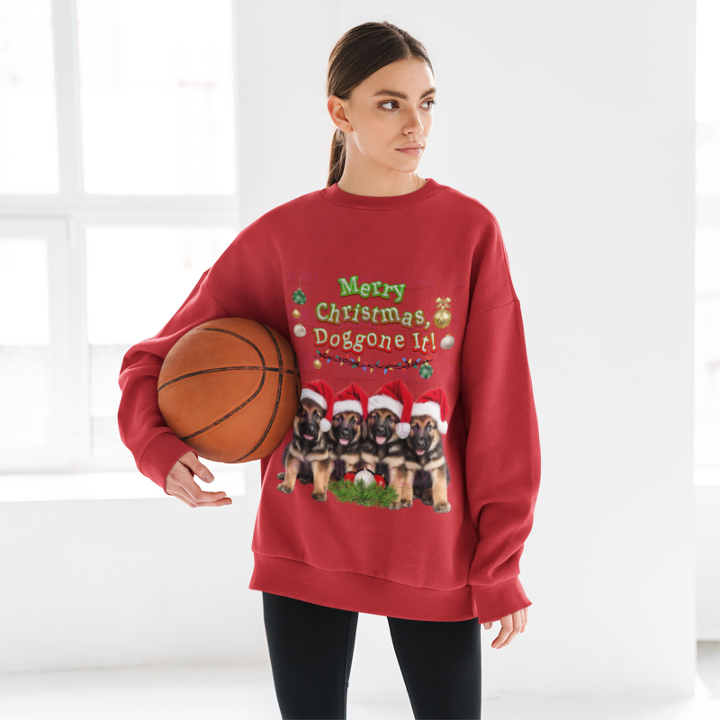 Holiday Paws & Jolly Claws Unisex Cozy Crew Sweatshirt